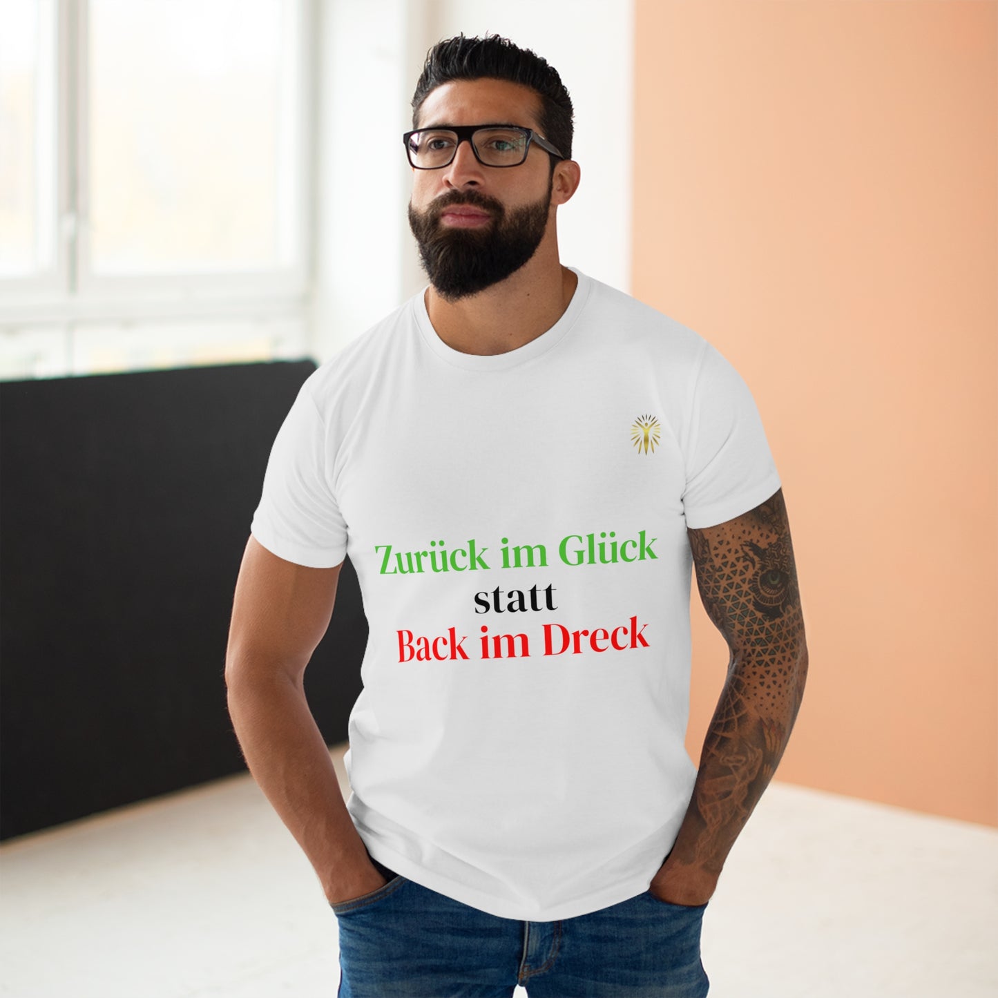 T-Shirt - Zurück im Glück statt Back im Dreck